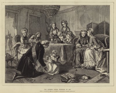 1786 में रानी का लॉज, विंडसर द्वारा एडगर मेलविले वार्ड